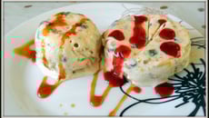 Le nougat glacé aux fruits confits à la pâte de noisette