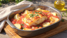 Morue au four à la portugaise