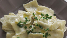 Ravioles Fourme d'Ambert et poires