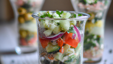 Salade crétoise en verrine