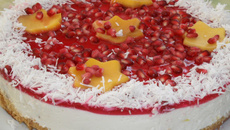 Gâteau inratable à la noix de coco et aux fruits exotiques