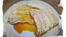 Terrine de crêpes et son caramel à l'orange