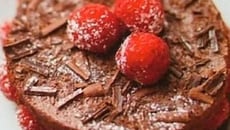 Moelleux chocolat et framboises