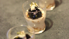 Panna cotta de roquefort en verrine