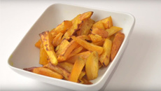 Frites de patates douces au micro-ondes