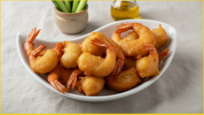 Beignets de crevettes à l'huile d'olive