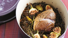 Gigot d'agneau aux lentilles