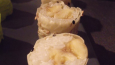 Makis banane, coco et citron vert