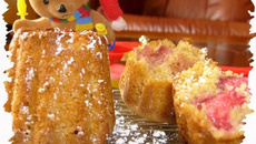 Moelleux confiture de lait framboises & coco !