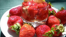 Pannacotta balsamique aux fraises