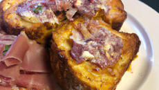 Pain perdu à l'ail rose de Lautrec et jambon de Lacaune