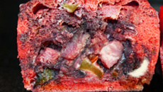 Cake en rouge et noir