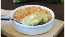 Crumble de courgettes au chèvre