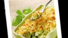 Crumble gourmand courgettes et chèvre