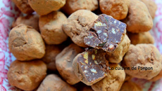 Truffe au chocolat et aux pépites d'abricot