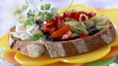 Bruschetta au jambon cru