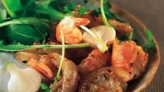 Salade de pied de veau aux langoustines