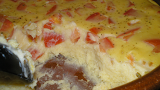 Clafoutis aux tomates et à la ricotta