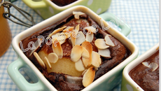 Poires en gratin chocolaté et épicé...