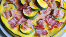 Clafoutis de courgettes au jambon