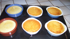 Crème brulée aux pistaches