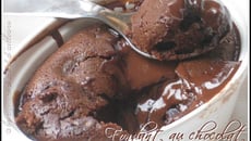 Fondant au chocolat & cerises