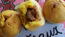 Mini-muffins au potiron et cœur fondant de speculoos