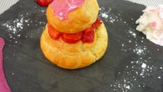 Religieuse légère à la Fraise