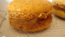 Macarons spéculoos à la compote pomme - tonka