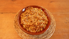 Crumble de poissons aux épices