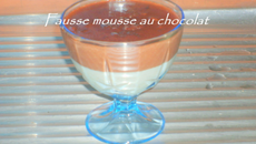 Fausse mousse aux chocolats facile