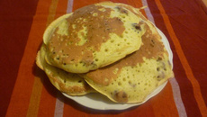 Pancakes aux cranberries