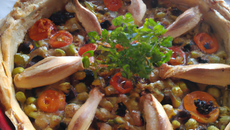 Tarte légumes et poulet