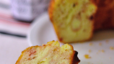 Gâteau Zebra au citron et à la confiture de cerises griottes Bonne Maman