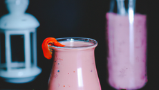 Smoothie aux fraises frais