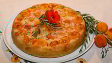 Gâteau renversé aux abricots et romarin, huile d'olive et miel