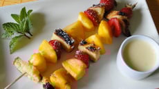 Brochettes briochees à la nectarine