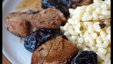 Filet mignon aux pruneaux et sa sauce au vin blanc