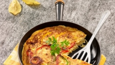 Tortilla épicée aux spaghettis et gruyère AOC