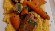 Couscous à l'agneau et potimarron confit