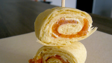 Wraps au saumon fumé