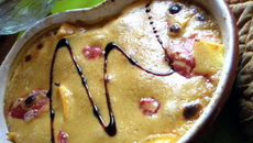 Gratin de fraises et mangues