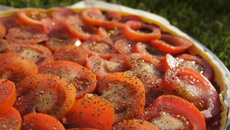 Tarte au concentré de tomates