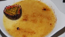 Crème brûlée au lait de coco et fruit de la passion