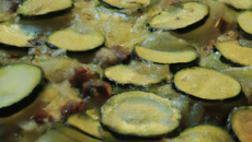 Gratin de courgette façon tartiflette