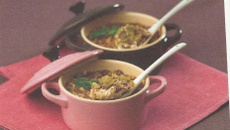 Crumble courgette et chèvre