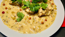 Poulet lentilles au lait de coco