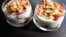 Verrines à la fraise