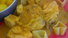 Duo de saumon et d'espadon au curry