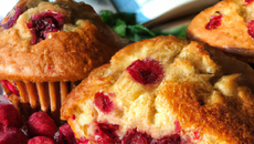 Muffins aux framboises